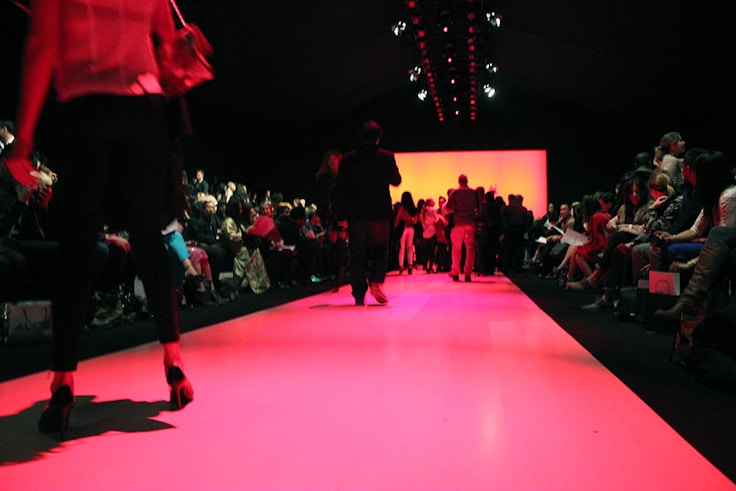 On the runway
