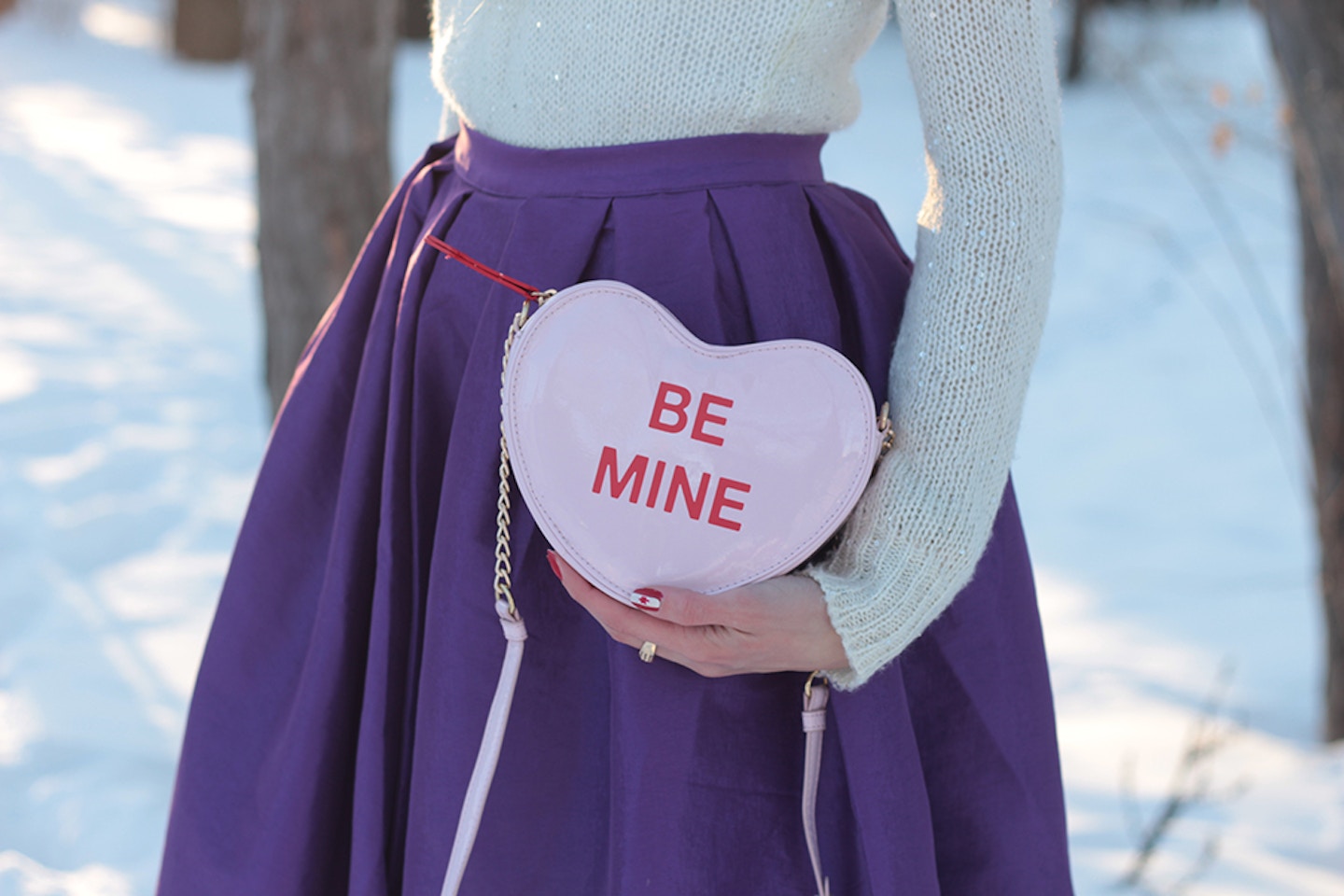 Conversation Heart Clutch: Valentine’s Day Outfit