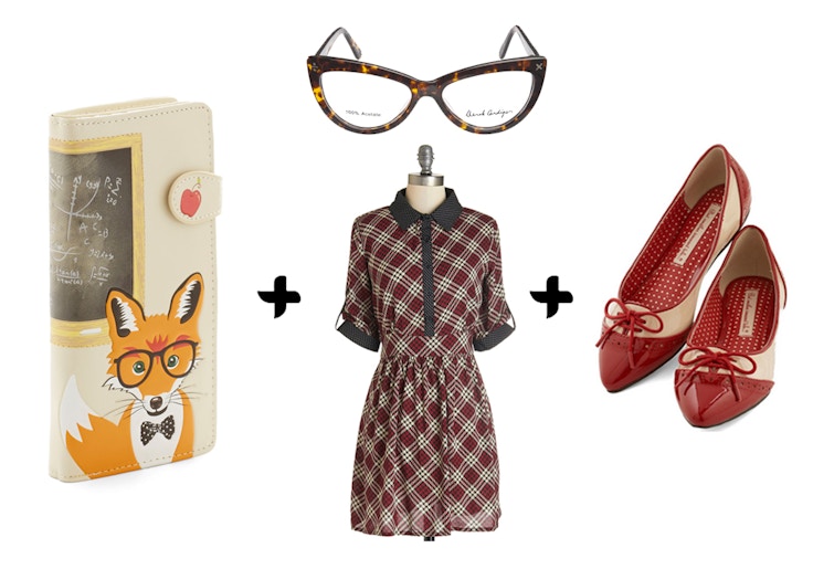back to school outfit vintage style