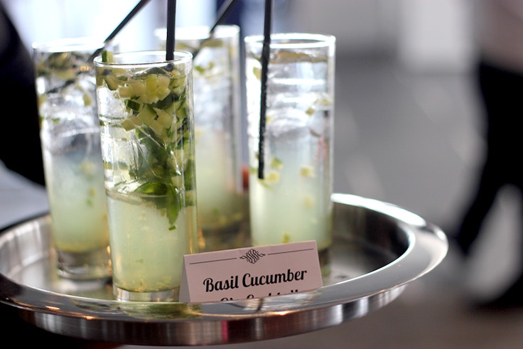 basil cucumber gin cocktail