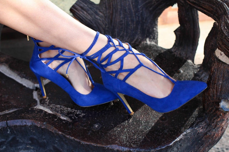 blue lace up heels (1 of 1)