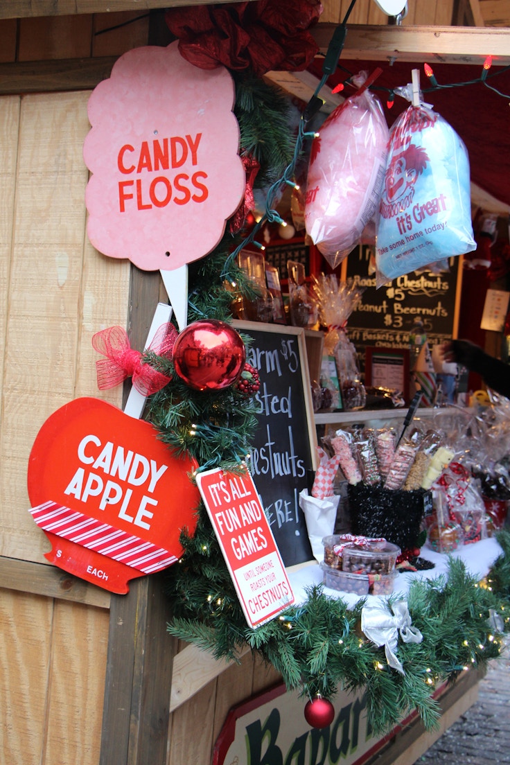 candy floss christmas market
