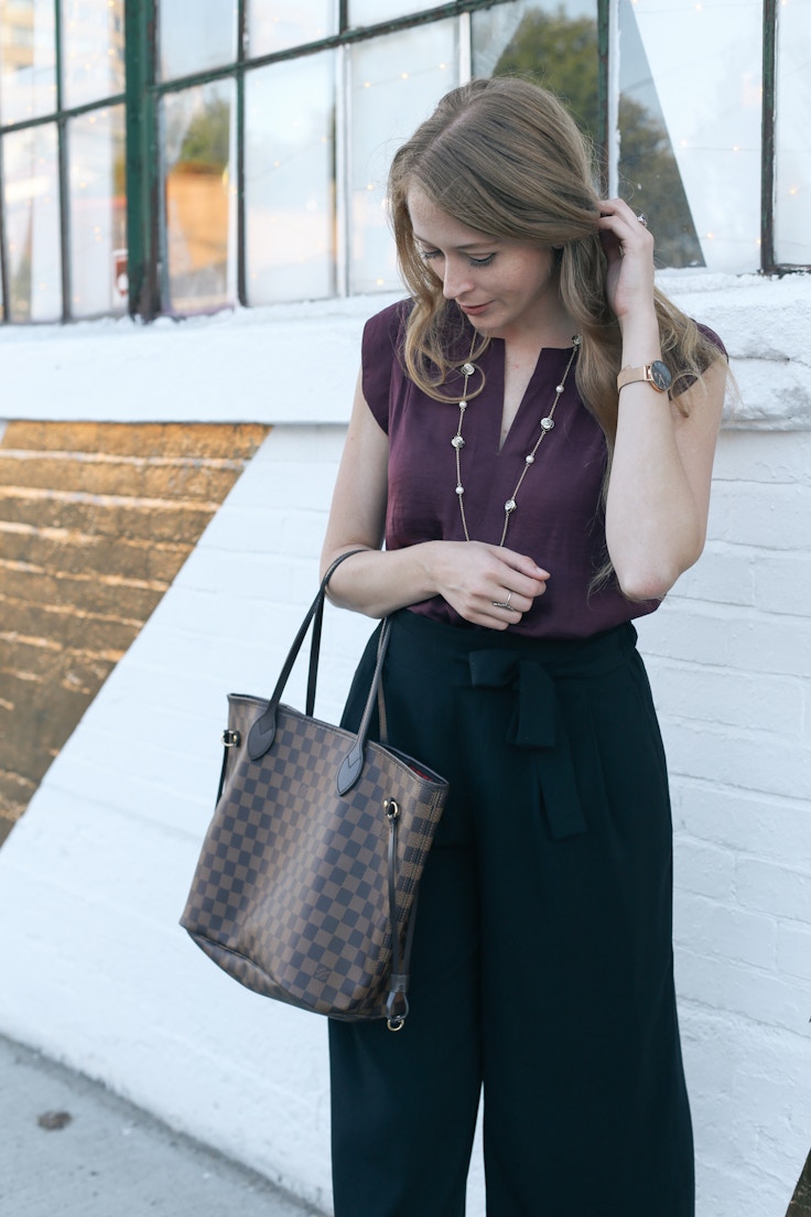 casual friday outfit ideas lv neverfull (3 of 4)