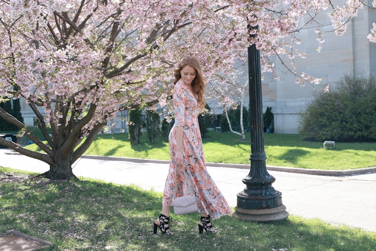 cherry blossom print dress (3 of 11)
