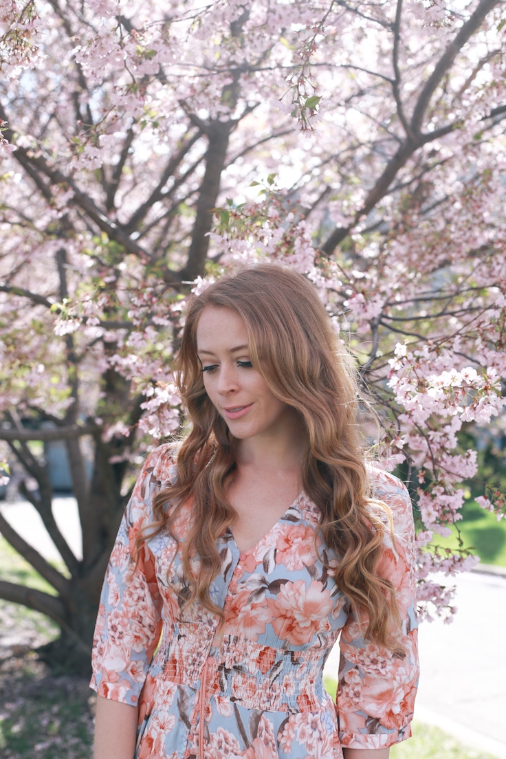 cherry blossom print dress (6 of 11)