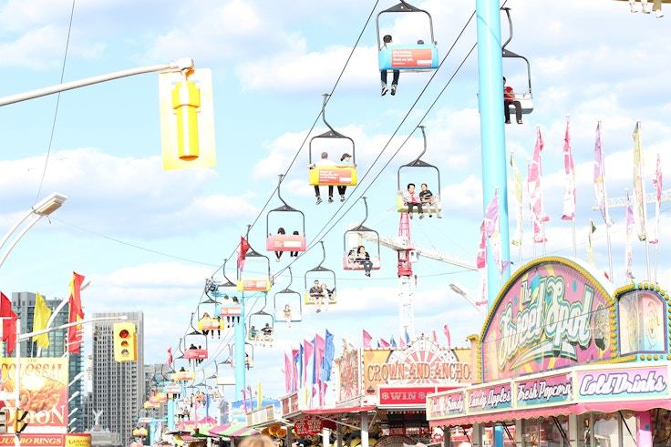 cne the ex midway chair lift ride