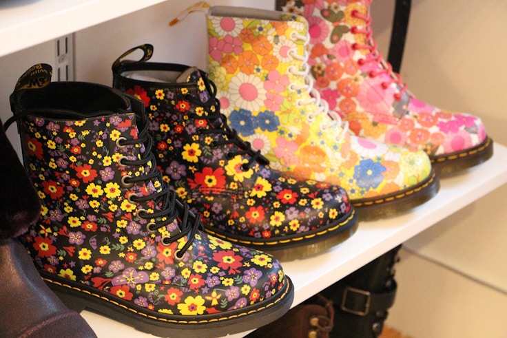 doc martens floral boots for kids