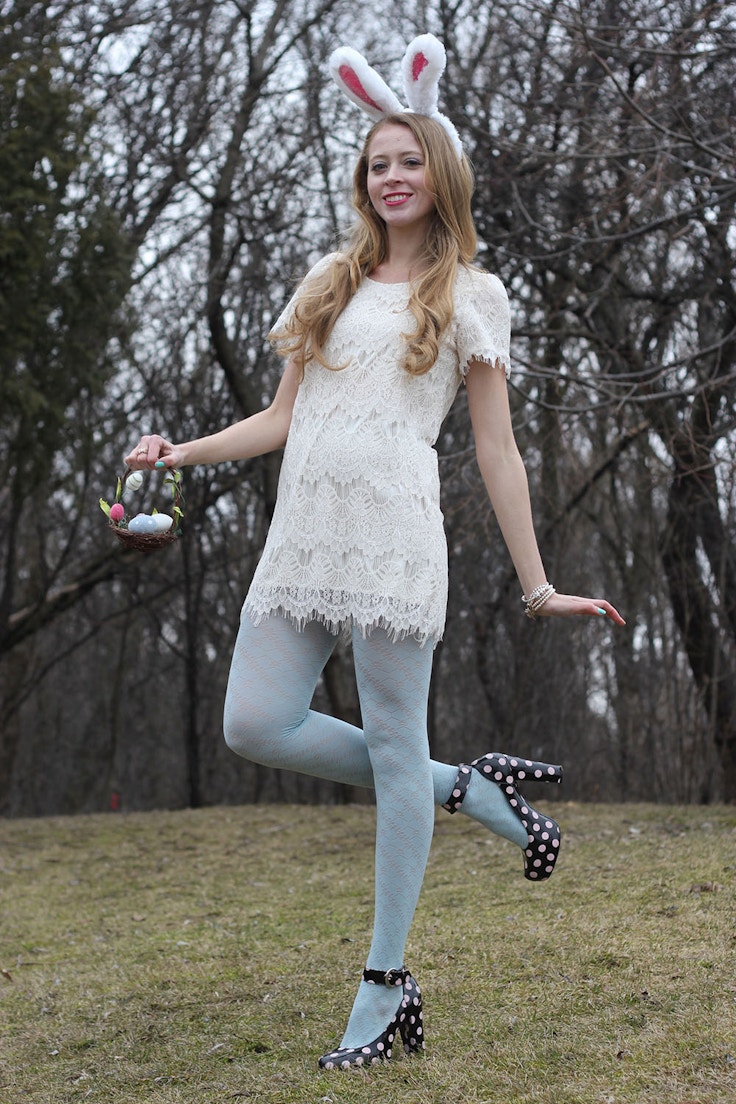 easter bunny lace dress