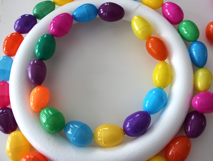 easter egg wreath how to
