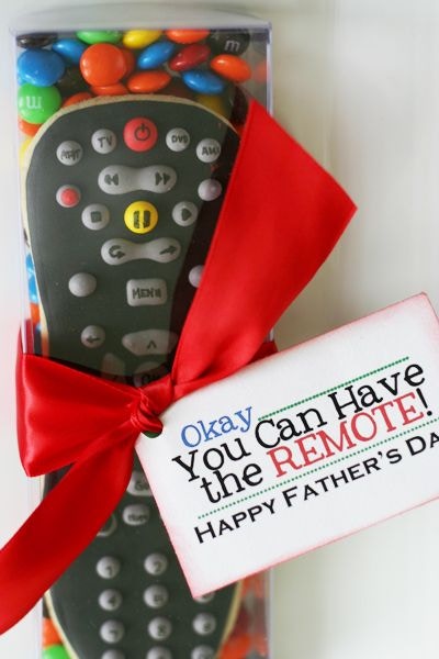father's day gift idea cookie tv remote