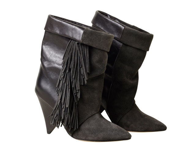 isabel marant for h&m fringed boots