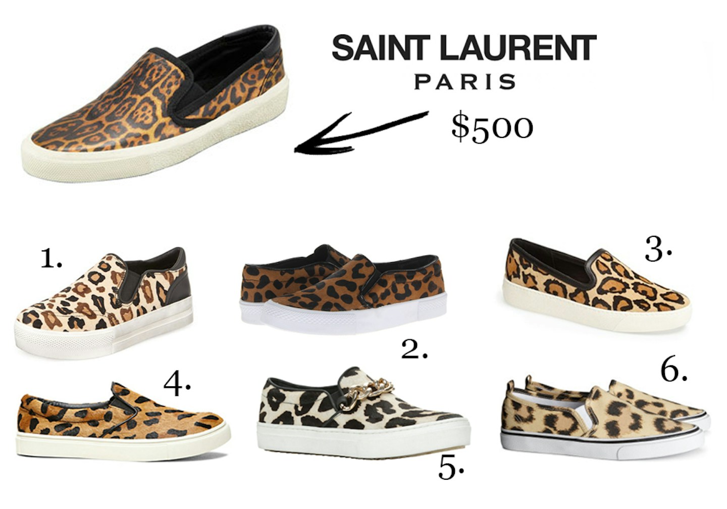Get the look for less: Leopard slip-on sneakers