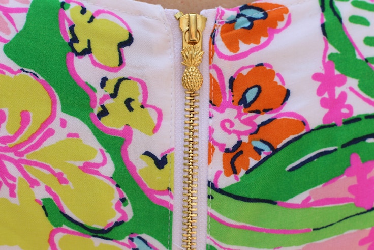 lilly for target noisey posey shirt zipper