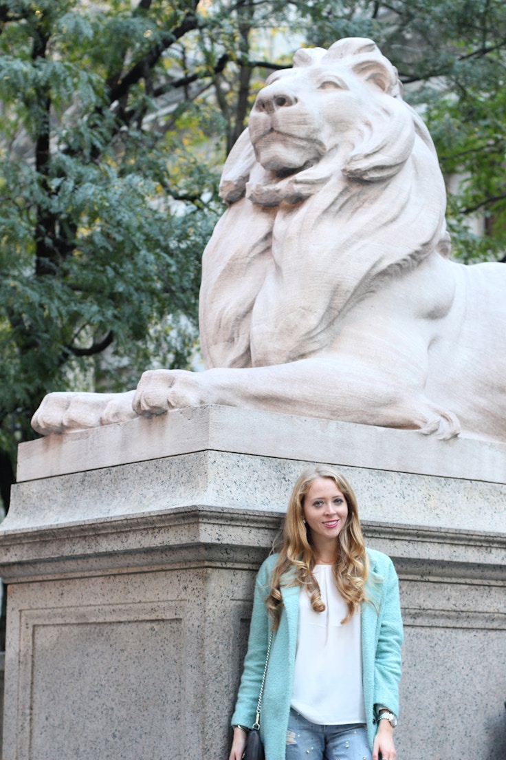 nyc library lions