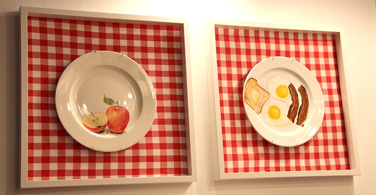 painted plates food