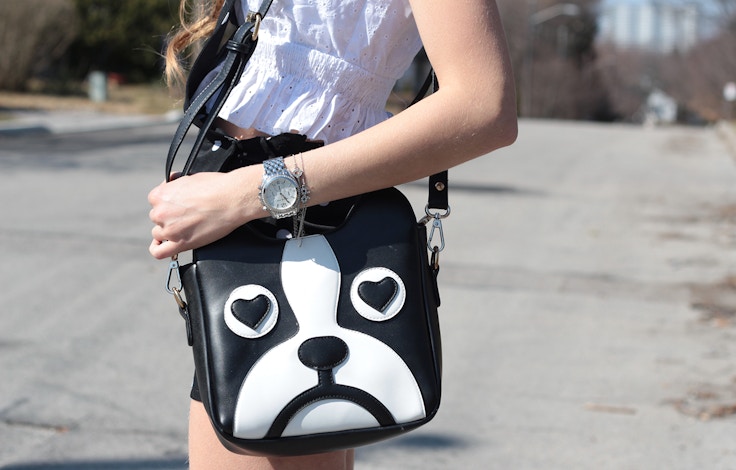 persunmall bulldog purse