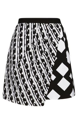 peter pilotto black and white skirt
