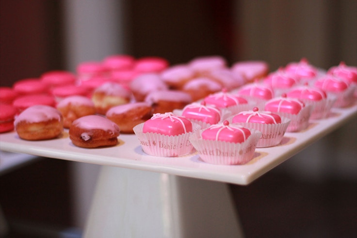 pink mini desserts