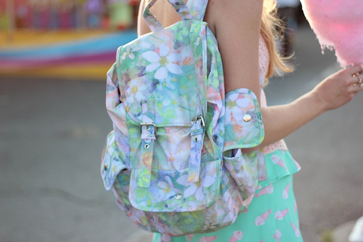 target watercolour backpack