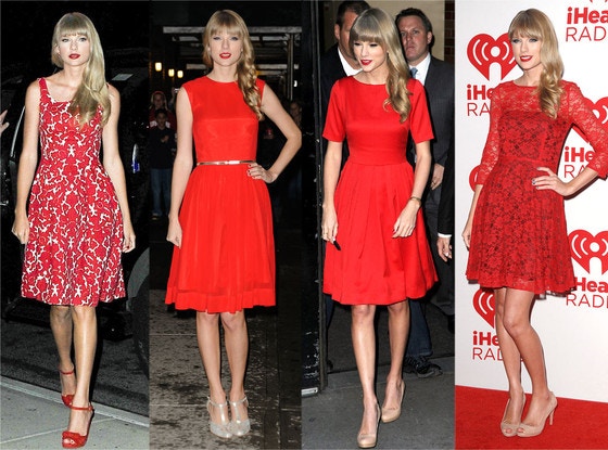 taylor swift red dress