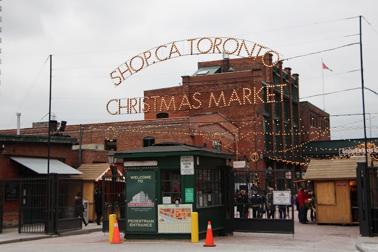 toronto christmas market entrance