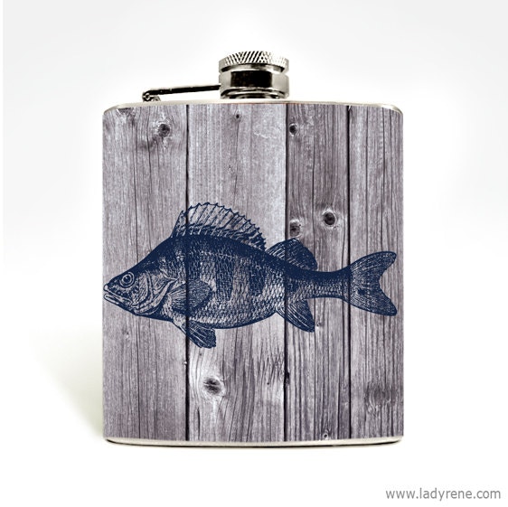 wooden fish flask father's day gift