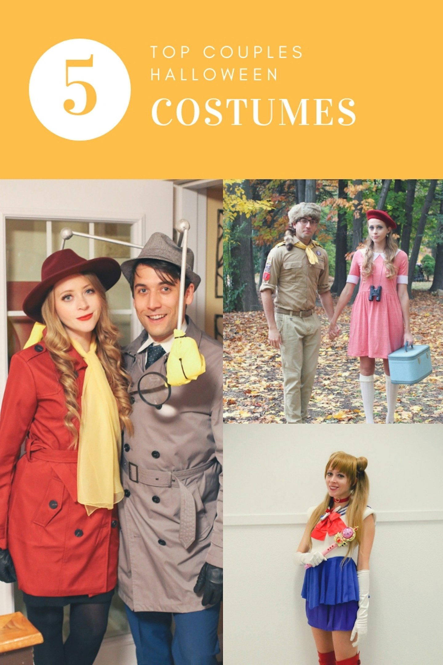Top 5 Couples Halloween Costume Ideas: From Inspector Gadget and Carmen Sandiego to Moonrise Kingdom's Sam and Suzy, this blog post shares 5 unique couples Halloween costume ideas!