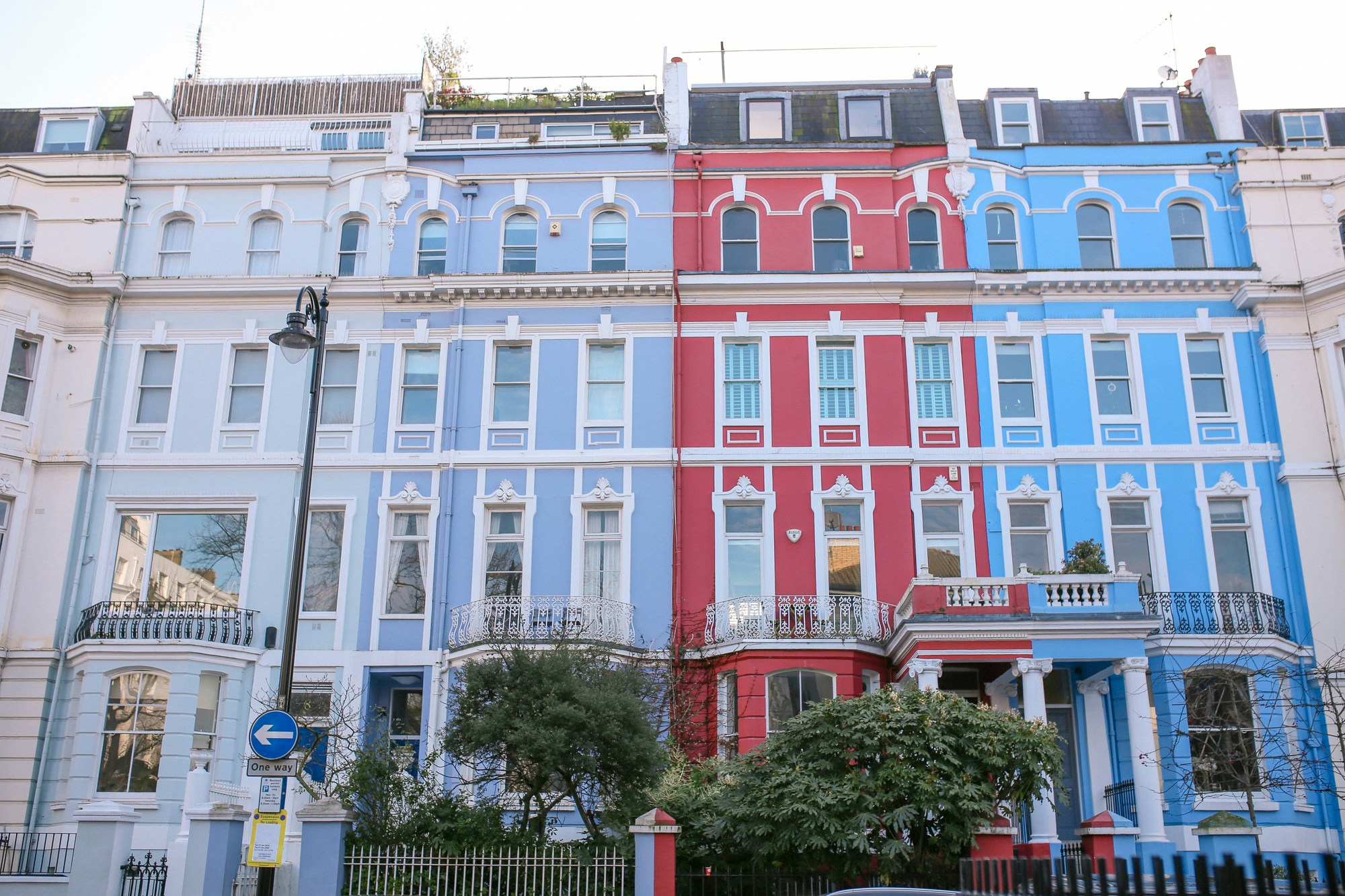 Colourful Houses in Notting Hill