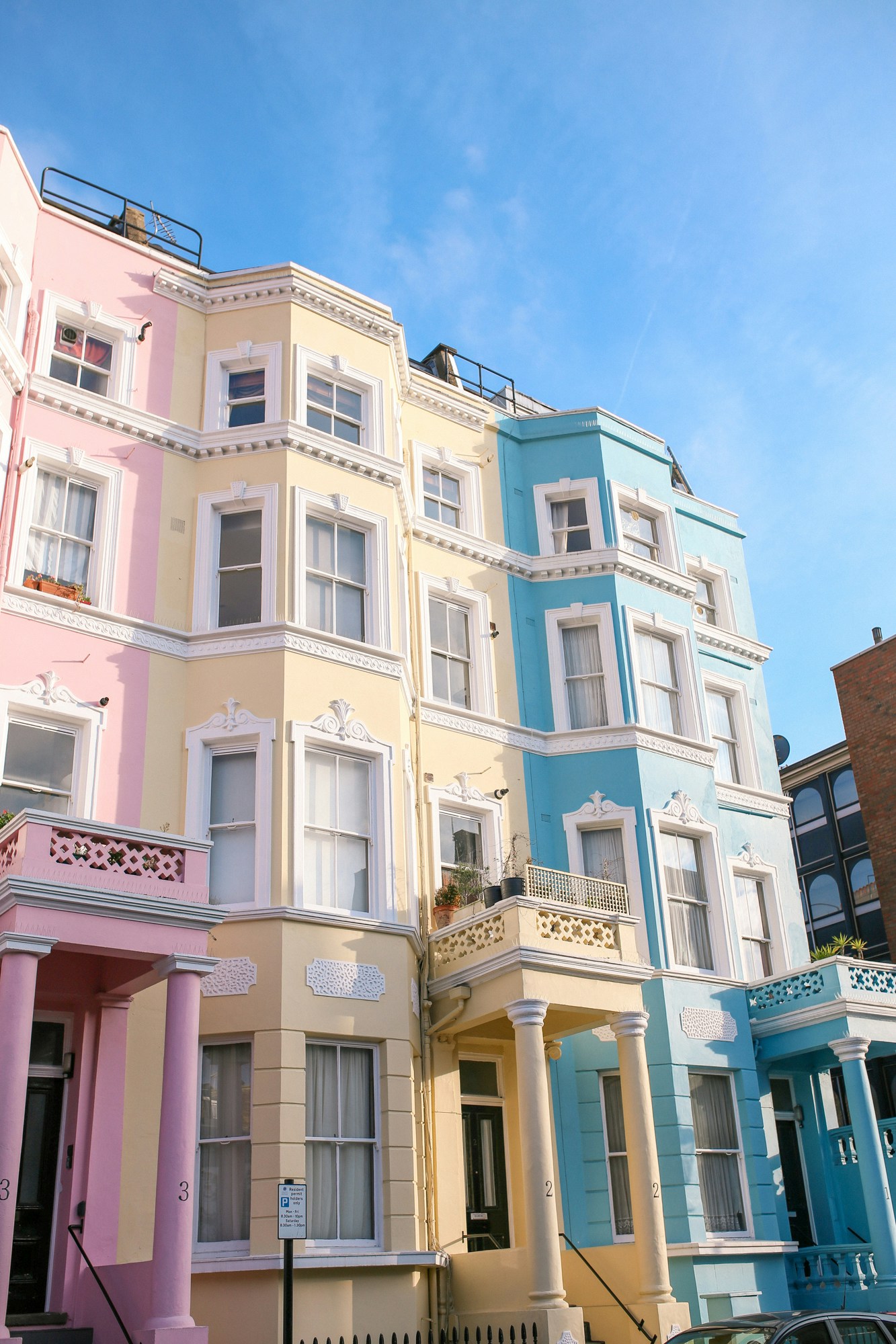 Colville Houses in Notting Hill London - the cutest colourful houses in the city!