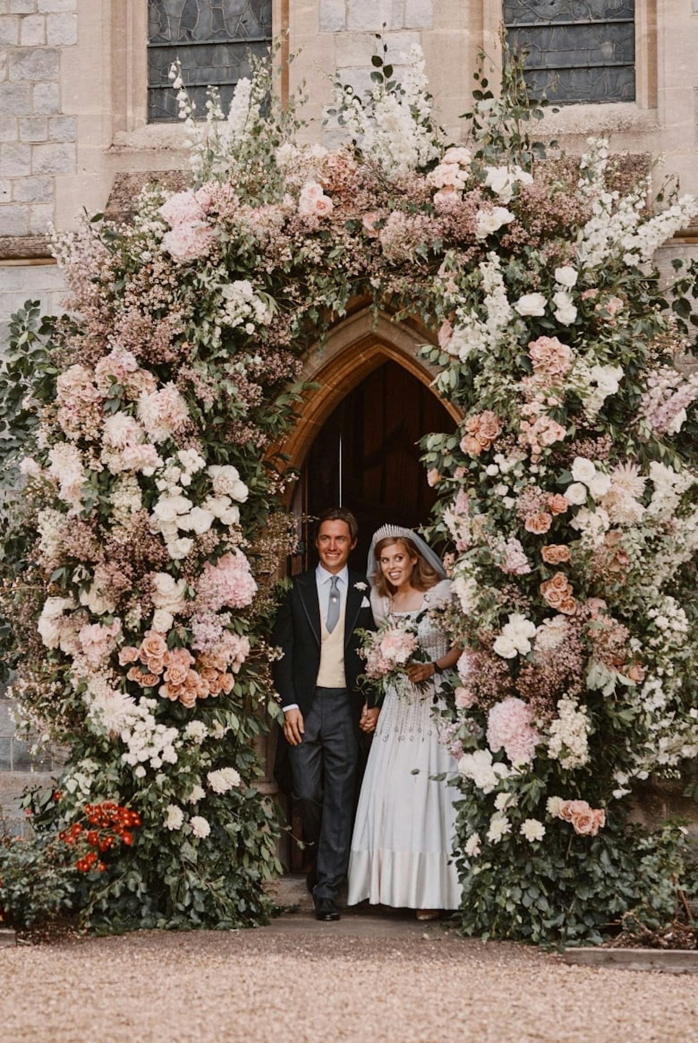 Princess Beatrice married Edoardo Mapello Mozzi in a private ceremony in Windsor. Her vintage Norman Hartnell dress was worn by Queen Elizabeth. The low-key wedding was a surprise, and a departure from the pomp & circumstance of the Royal Family, but still had all the class, heart and beauty we expect.