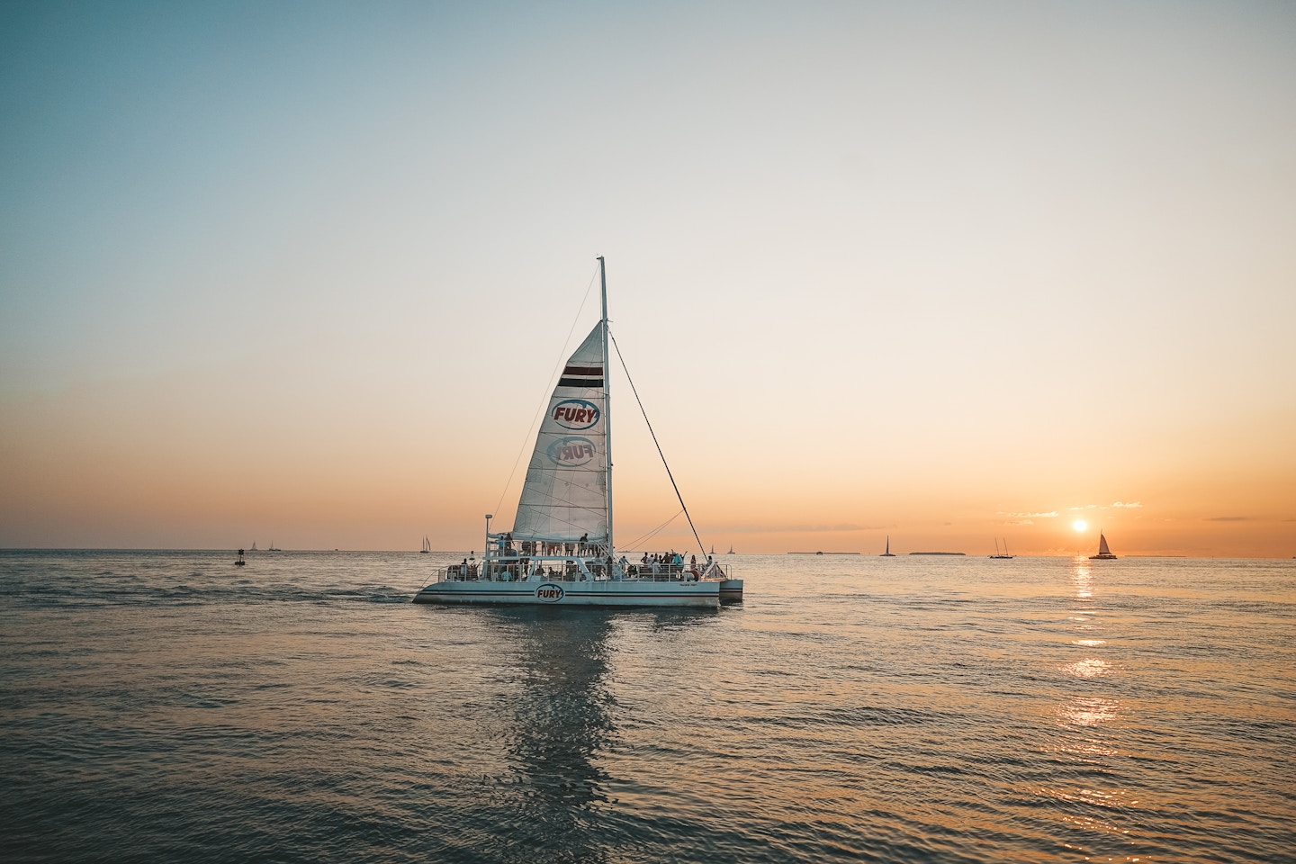 During your day trip to Key West you must catch a sunset cruise with Fury Key West along the harbour!